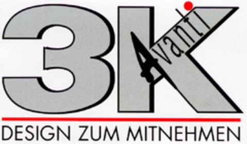 3K Avanti DESIGN ZUM MITNEHMEN Logo (DPMA, 23.12.1998)