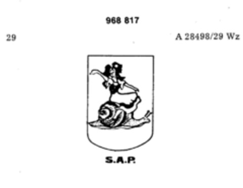 S.A.P. Logo (DPMA, 25.10.1976)