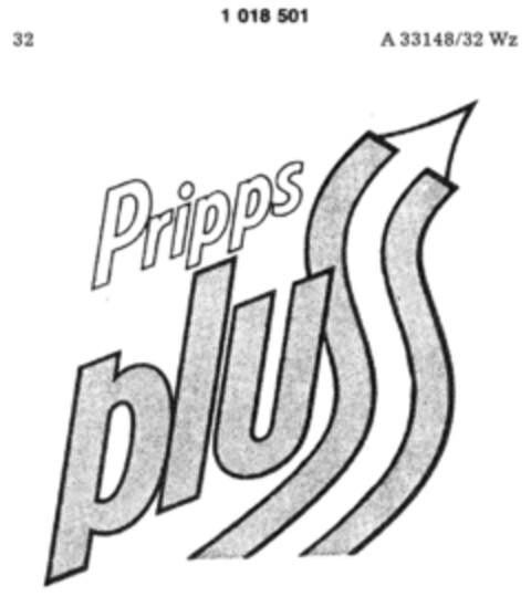 Pripps pluss Logo (DPMA, 13.03.1980)