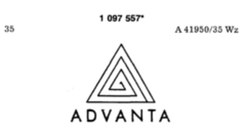 ADVANTA Logo (DPMA, 10.09.1986)