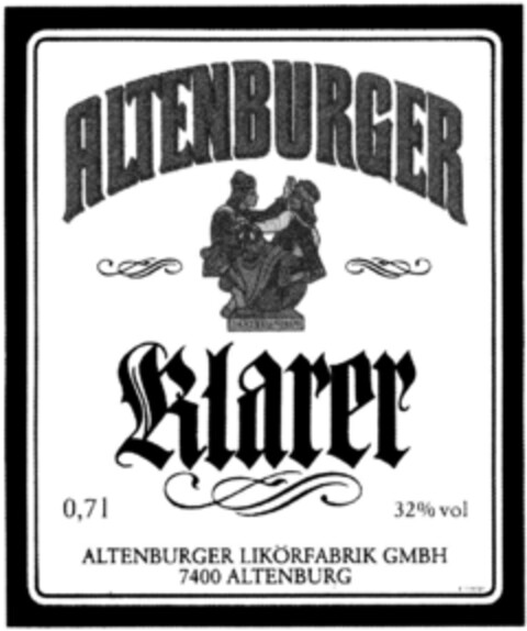 ALTENBURGER KLARER Logo (DPMA, 15.10.1990)