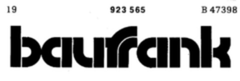 baufrank Logo (DPMA, 24.01.1972)