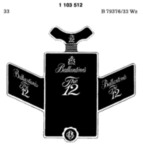 Ballantines The 12 Logo (DPMA, 05/07/1986)