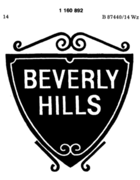 BEVERLY HILLS Logo (DPMA, 25.05.1989)