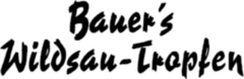 Bauer's Wildsau-Tropfen Logo (DPMA, 02.11.1993)