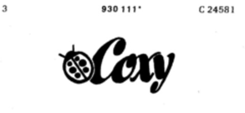 Coxy Logo (DPMA, 17.02.1975)
