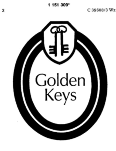 Golden Keys Logo (DPMA, 22.09.1989)