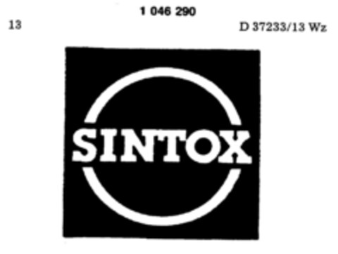 SINTOX Logo (DPMA, 03/24/1982)