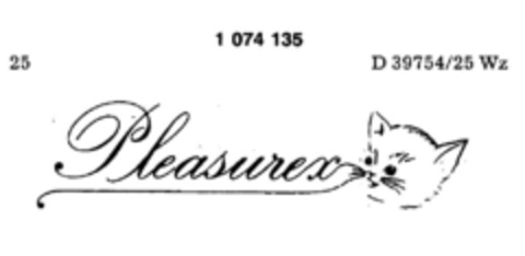 Pleasurex Logo (DPMA, 05.05.1984)