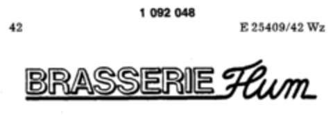 BRASSERIE Flum Logo (DPMA, 11.10.1985)