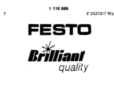 FESTO Brilliant quality Logo (DPMA, 06/02/1987)