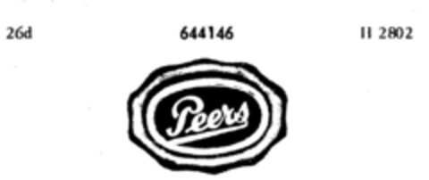 Peers Logo (DPMA, 05.06.1951)