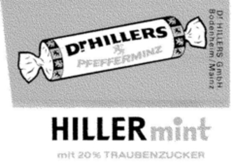 Dr. HILLERS PFEFFERMINZ Logo (DPMA, 29.04.1975)