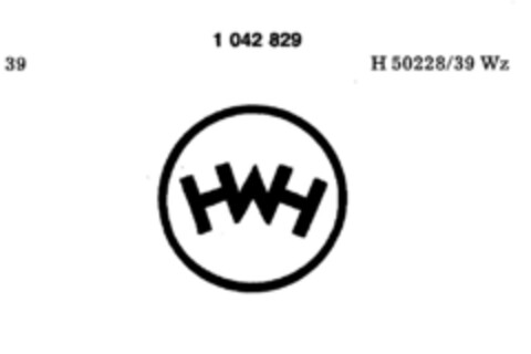 HWH Logo (DPMA, 16.07.1982)