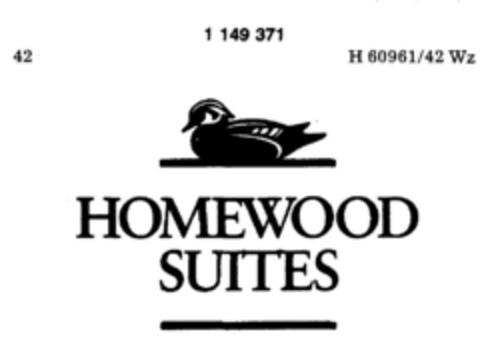 HOMEWOOD SUITES Logo (DPMA, 30.01.1989)
