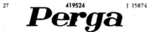 Perga Logo (DPMA, 11/15/1929)