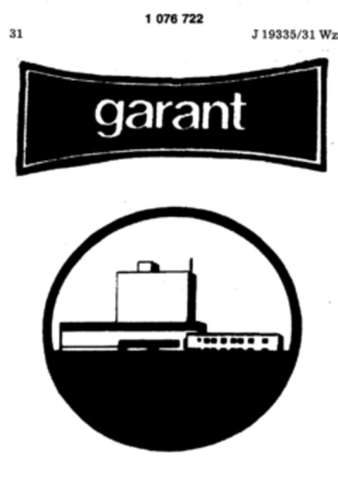 garant Logo (DPMA, 25.07.1984)