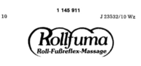 Rollfuma Roll-Fußreflex-Massage Logo (DPMA, 12.12.1988)