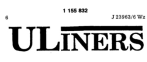 ULINERS Logo (DPMA, 05.05.1989)