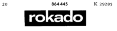 rokado Logo (DPMA, 29.11.1968)