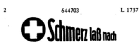 Schmerz laß nach Logo (DPMA, 12/14/1951)