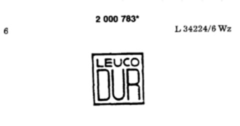 LEUCO DUR Logo (DPMA, 12.01.1991)