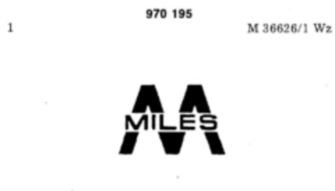 MILES Logo (DPMA, 18.11.1972)