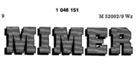 MIMER Logo (DPMA, 25.09.1982)