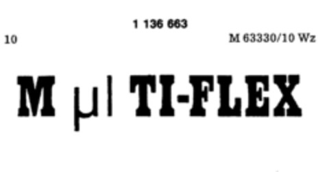 M μl TI-FLEX Logo (DPMA, 07/26/1988)