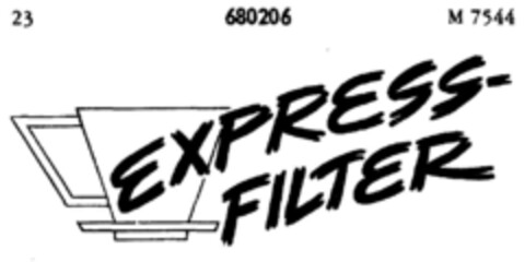 EXPRESS FILTER Logo (DPMA, 01/21/1954)