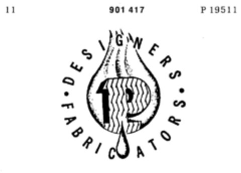 DESIGNERS FABRICATORS Logo (DPMA, 12.02.1971)