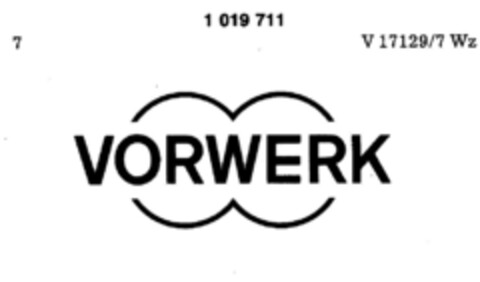 VORWERK Logo (DPMA, 04.06.1980)