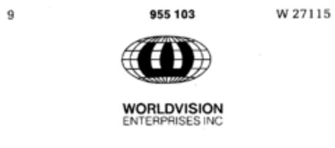 WORLDVISION ENTERPRISES INC Logo (DPMA, 06/08/1976)