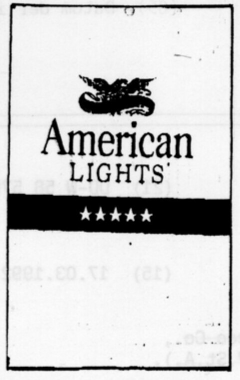 American LIGHTS Logo (DPMA, 03/16/1990)