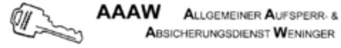 AAAW ALLGEMEINER AUFSPERR- & ABSICHERUNGSDIENST WENINGER Logo (DPMA, 28.03.2000)