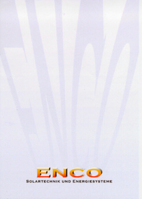 ENCO SOLARTECHNIK UND ENERGIESYSTEME Logo (DPMA, 23.05.2000)