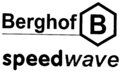 Berghof B speedwave Logo (DPMA, 12/13/2000)