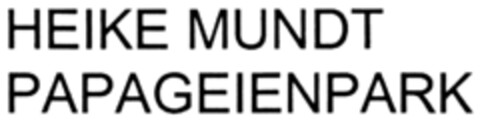 HEIKE MUNDT PAPAGEIENPARK Logo (DPMA, 28.05.2010)