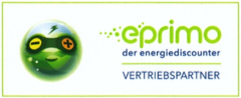 eprimo der energiediscounter VERTRIEBSPARTNER Logo (DPMA, 29.06.2010)