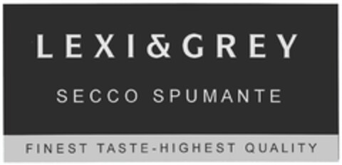 LEXI & GREY SECCO SPUMANTE Logo (DPMA, 07.01.2011)