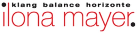 ilona mayer. klang balance horizonte Logo (DPMA, 07.03.2013)