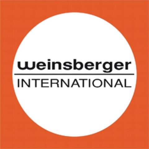 weinsberger INTERNATIONAL Logo (DPMA, 06.06.2016)