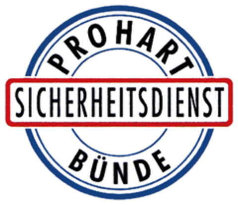 SICHERHEITSDIENST PROHART BÜNDE Logo (DPMA, 30.03.2019)