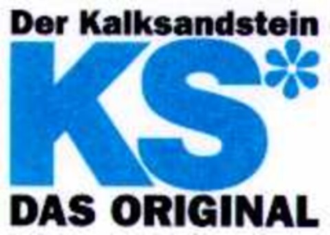 Der Kalksandstein KS DAS ORIGINAL Logo (DPMA, 09/21/2002)