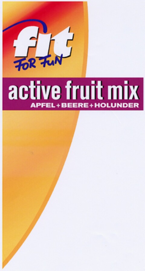 fit active fruit mix APFEL+BEERE+HOLUNDER Logo (DPMA, 04/23/2003)