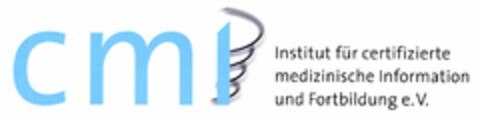 cmi Institut für certifizierte medizinische Information und Fortbildung e.V. Logo (DPMA, 10/22/2004)