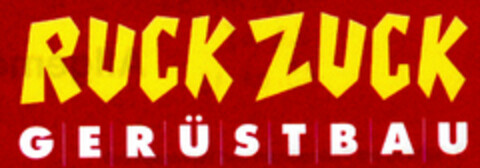 RUCK ZUCK GERÜSTBAU Logo (DPMA, 10.11.1995)