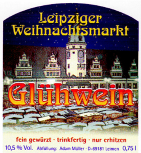 Leipziger Weihnachtsmarkt Glühwein Logo (DPMA, 01/16/1999)