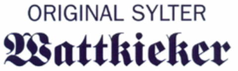 ORIGINAL SYLTER Wattkieker Logo (DPMA, 04.06.1999)