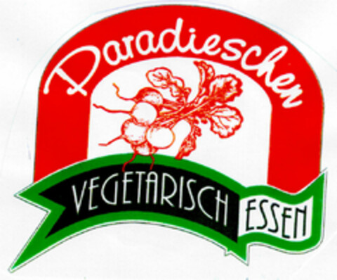 Paradieschen VEGETARISCH ESSEN Logo (DPMA, 16.06.1999)